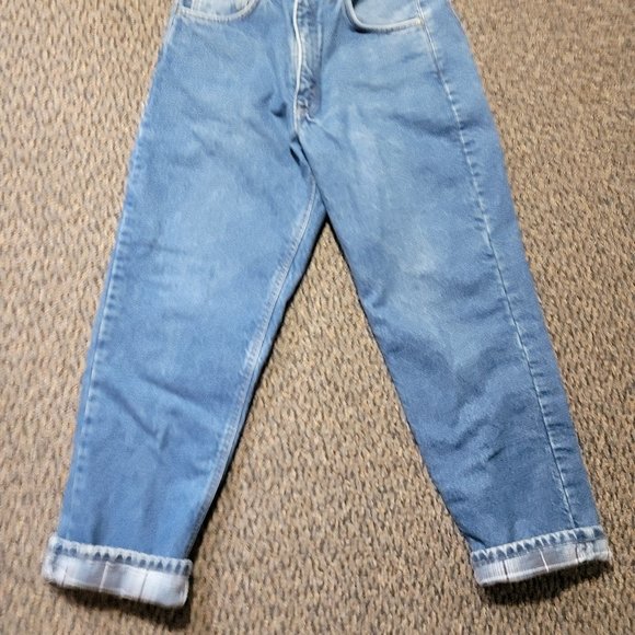 Carhartt Denim - EUC Carhartt Women's Blue Flannel Lined Jeans 32x30 Super Warm!!!